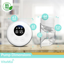 Load image into Gallery viewer, VitaMia Premium Wearable Cordless Breast Pump Set of 2, Rechargeable, Dual Mode 12 Adjustable Levels