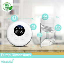 Load image into Gallery viewer, VitaMia Wearable Cordless Breast Pump Single Pump 24mm Flange