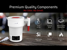 Load and play video in Gallery viewer, Liberty Silicone Electric Foldable Kettle with Bottle Warmer